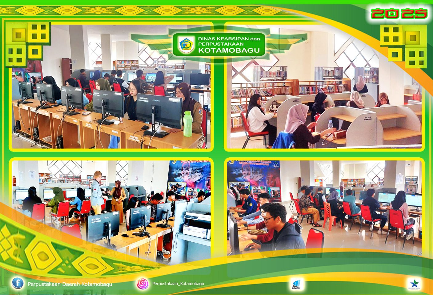 Aktivitas Kunjungan Mahasiswa, Pelajar dan Masyarakat Umum ke Perpustakaan Daerah Kotamobagu Terus Meningkat