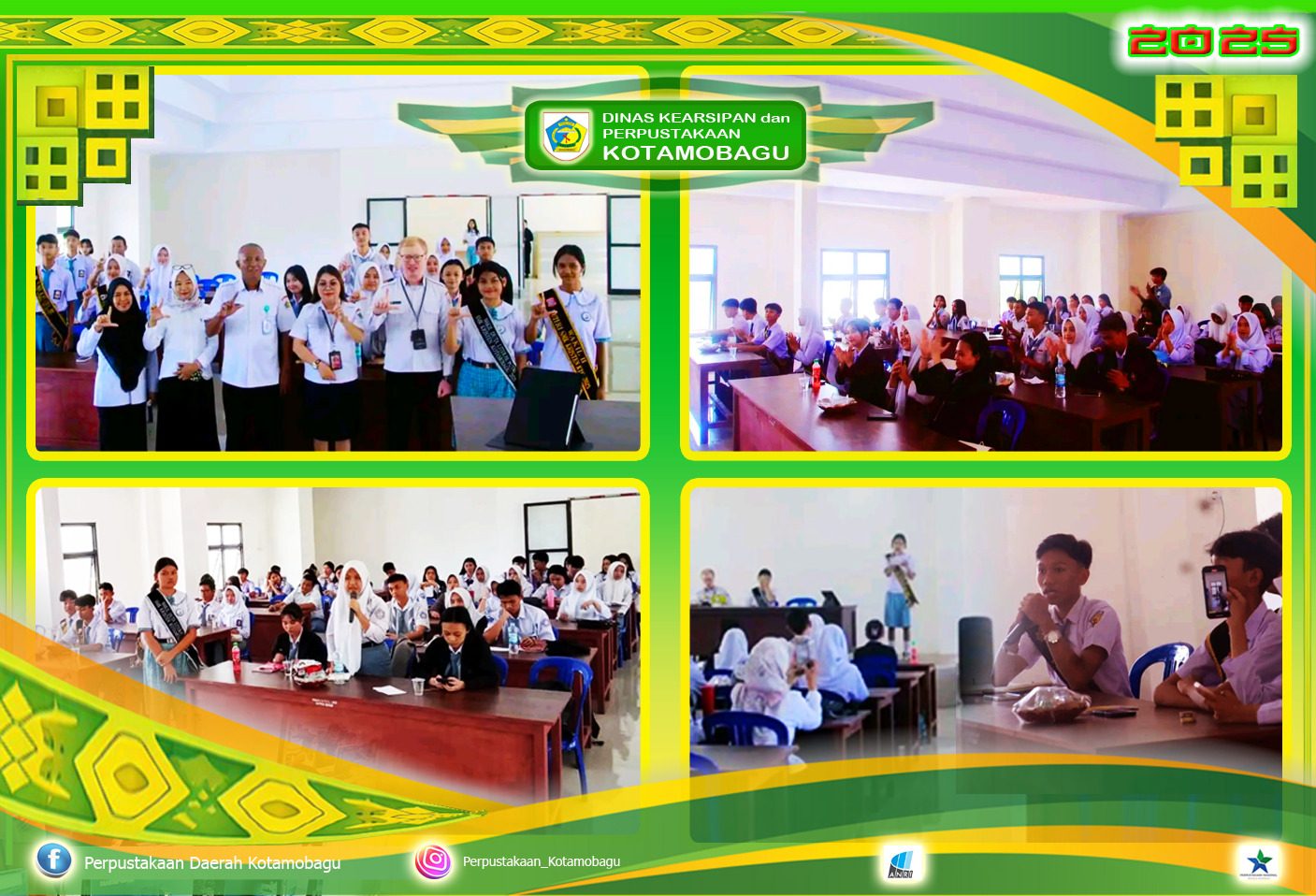 Festival Literasi Antar SMA/SMK se-Kota Kotamobagu: Wujud Sinergi Dunia Pendidikan dan Perpustakaan Daerah