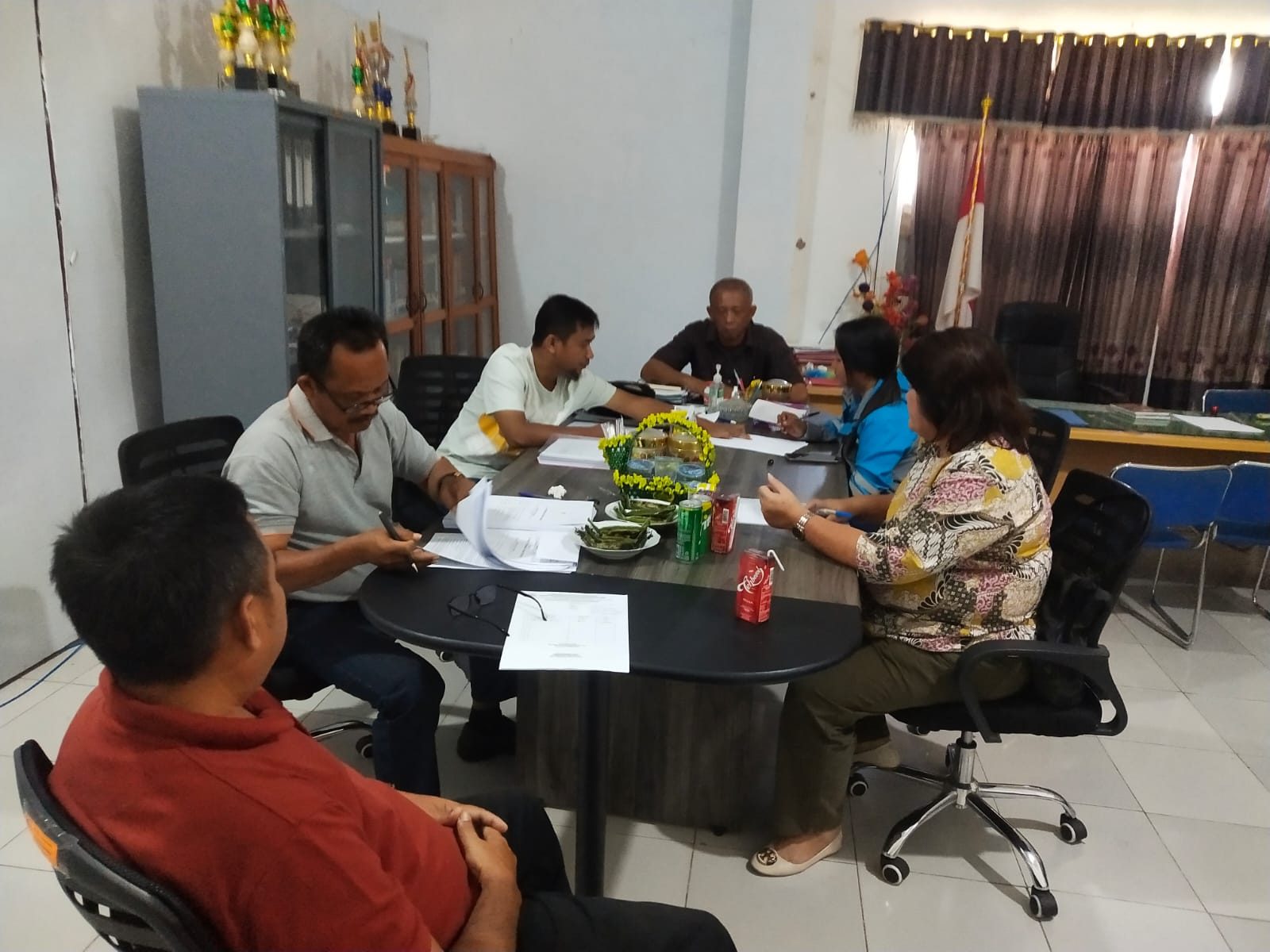 Penandatanganan Kontrak Pembangunan Landscape Gedung Perpustakaan Daerah Kota Kotamobagu