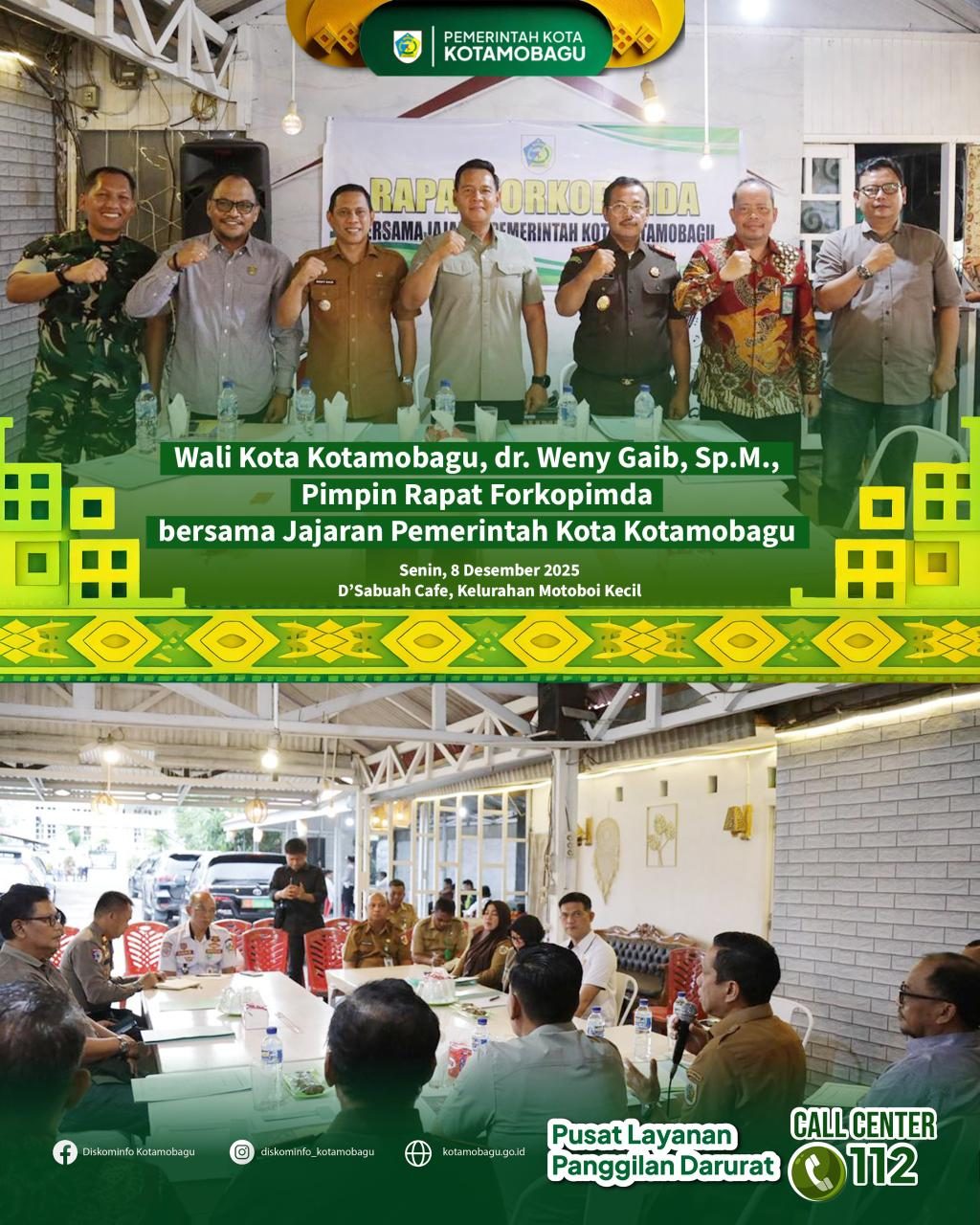 Rapat Forkopimda Bahas Kesiapan Nataru dan Antisipasi Cuaca Ekstrem