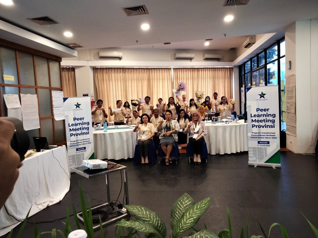 Evaluasi Impact Program Transformasi Perpustakaan Berbasis Inklusi Sosial (TP-BIS) Perpustakaan Daerah Kotamobagu menghadiri Peer Learning Meeting (PLM) Tingkat Provinsi Sulawesi Utara Tahun 2022