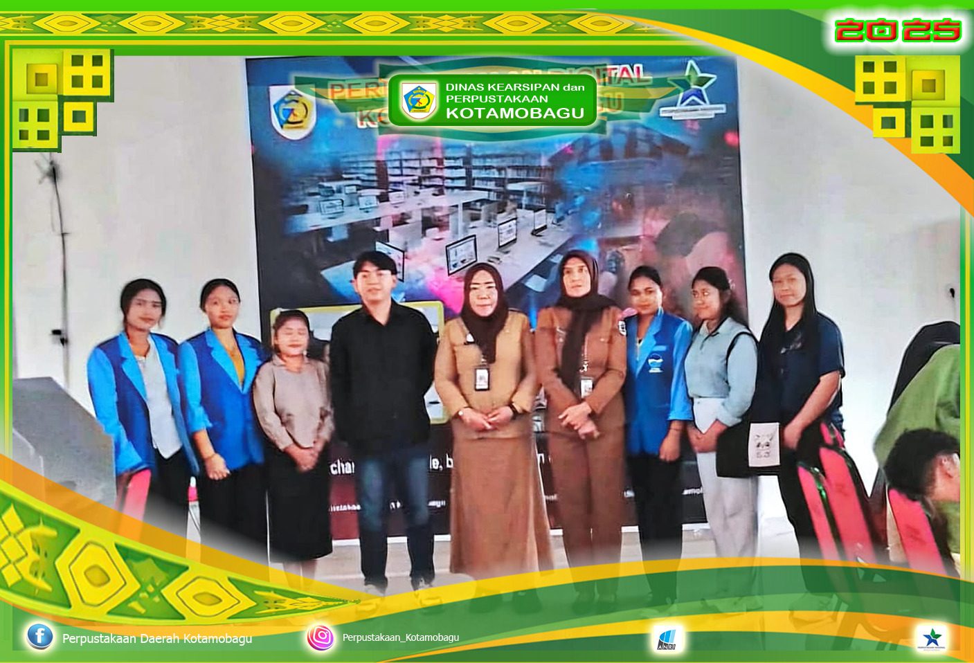 Penyerahan Mahasiswa STIMIK MULTICOM untuk kegiatan Kuliah Kerja Nyata (KKN) di Dinas Kearsipan dan Perpustakaan Kota Kotamobagu