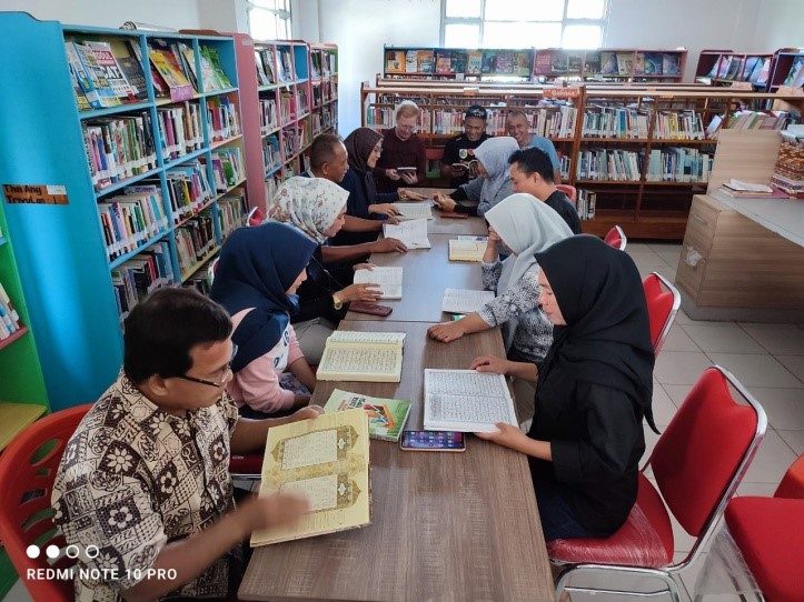 Penguatan IMTAQ, Perpustakaan gelar kajian Al Quran setaip hari Jumat di Awal Bulan berjalan, Implementasi dari Program Transformasi Perpustakaan Berbasis Inklusi Sosial